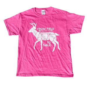 Field to Plate Youth T-Shirt - Pink - The Kendall Jones Store
